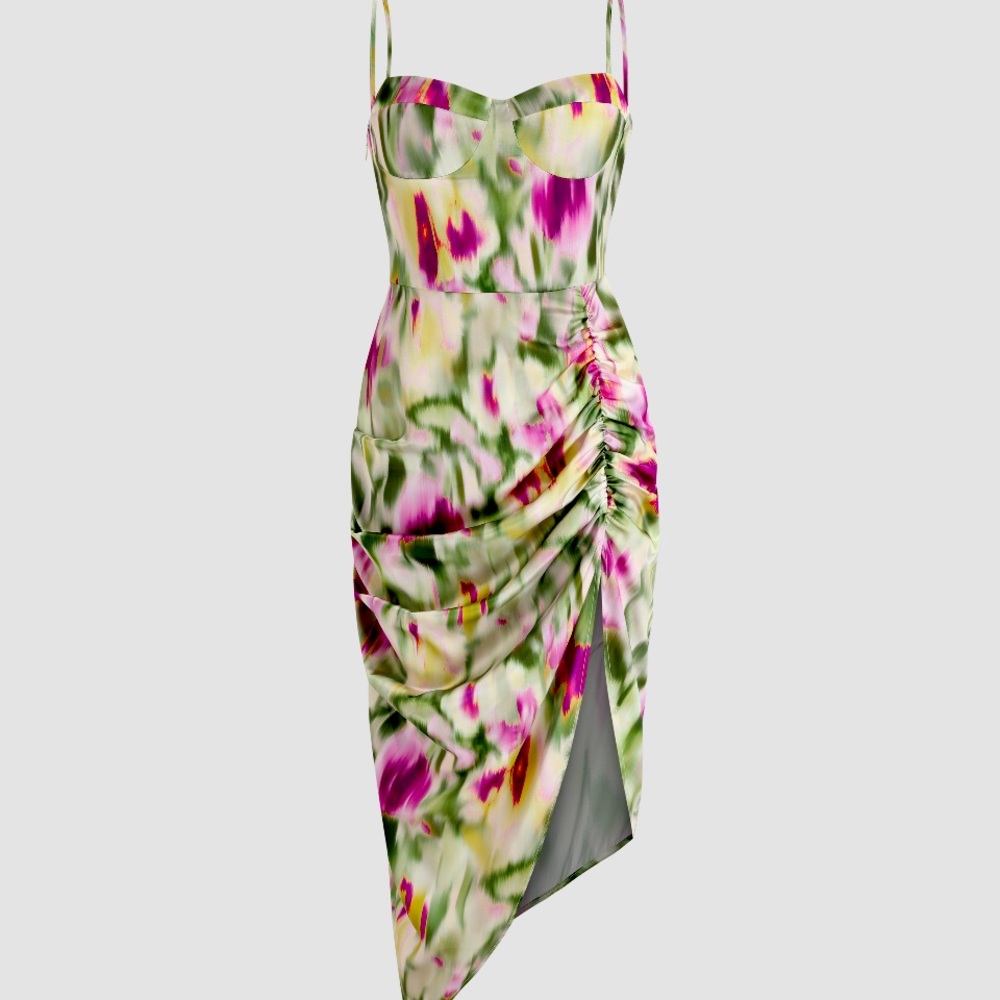 Beautiful dress only wore it once for about 3 hours! Its a size large